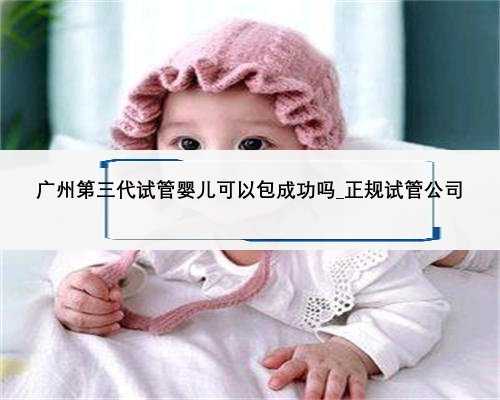广州第三代试管婴儿可以包成功吗_正规试管公司